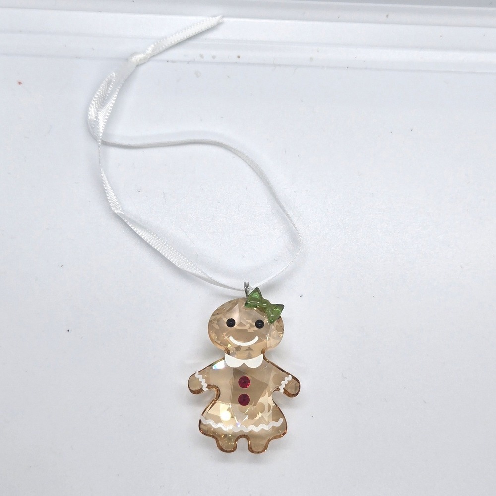 Swarovski Crystal Holiday Cheers Gingerbread Girl Ornament Cookie Decor